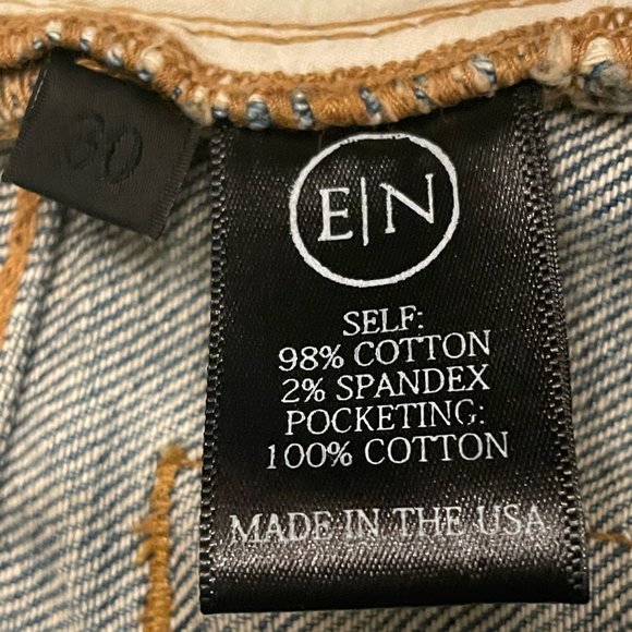 En Noir 001 Cobain Distresed Ripped Patchwork Denim Jean - Picture 4 of 6